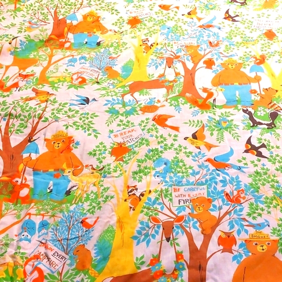 Vintage Other - Vintage Smoky the Bear Duvet Cover